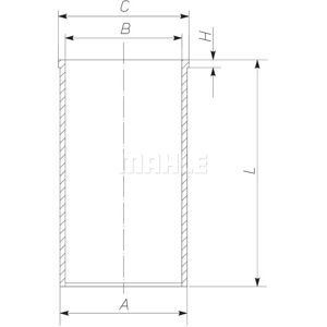 MAHLE Alkuperäinen sylinterisivu - 108mm, Pehmeä materiaali, Renault Trucks MAHLE Alkuperäinen sylinterisivu - 108mm, Pehmeä materiaali, Renault Trucks