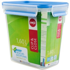 EMSA 508543 Lebensmittelbehälter - 1,5L, Rechteckig, Transparent/Blau EMSA 508543 Lebensmittelbehälter - 1,5L, Rechteckig, Transparent/Blau