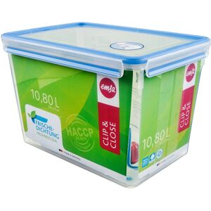Conteneur alimentaire rectangulaire EMSA bleu - 10,8L, étanche, sans BPA - Publicité Conteneur alimentaire rectangulaire EMSA bleu - 10,8L, étanche, sans BPA - Publicité