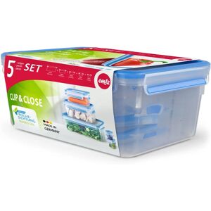 Emsa Clip & Close Food Storage Set 5 Blue - Food Storage Container Emsa Clip & Close Food Storage Set 5 Blue - Food Storage Container