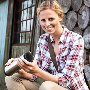 EMSA Travel Mug - Stainless Steel - 500ml - Black/Anthracite EMSA Travel Mug - Stainless Steel - 500ml - Black/Anthracite