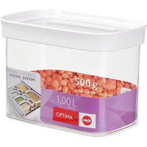 EMSA Conteneur de stockage - 1L - Transparent/Blanc EMSA Conteneur de stockage - 1L - Transparent/Blanc