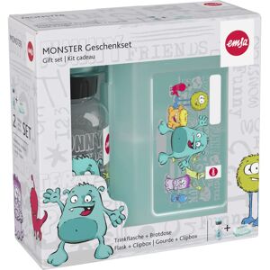Emsa 518138 Kids Set Monster Lunch Box - Drink Bottle & Lunchbox Emsa 518138 Kids Set Monster Lunch Box - Drink Bottle & Lunchbox