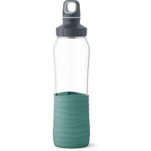 EMSA Drink2Go Glass Bottle - 700ml, Green, Ergonomic, Leak-proof - Water Bottle EMSA Drink2Go Glass Bottle - 700ml, Green, Ergonomic, Leak-proof - Water Bottle