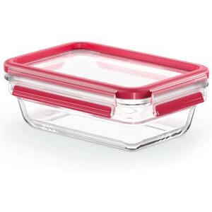 EMSA Rød 0,7L rektangulært madopbevaringsglas EMSA Rød 0,7L rektangulært madopbevaringsglas