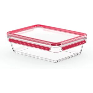 Emsa Rektangulært Glas Madbeholder - 2L - Lufttæt, stabelbar Emsa Rektangulært Glas Madbeholder - 2L - Lufttæt, stabelbar