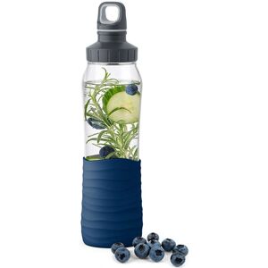 EMSA Drink2Go Blue 700ml Glass Water Bottle - Drink2Go Water Bottle EMSA Drink2Go Blue 700ml Glass Water Bottle - Drink2Go Water Bottle