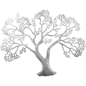 GILDE Silber Baum Wandrelief - Wanddeko 78x62cm GILDE Silber Baum Wandrelief - Wanddeko 78x62cm