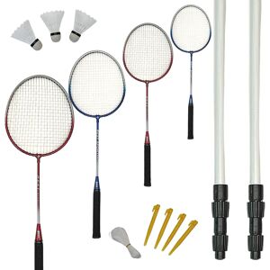 Best Sporting - Set de badminton - 5-en-1 - Filet MET, Raquettes, Volants et Sac - Publicité Best Sporting - Set de badminton - 5-en-1 - Filet MET, Raquettes, Volants et Sac - Publicité
