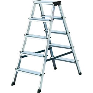 KRAUSE Aluminiumleiter Monto Dopplo - 2x5 Stufen - 115cm KRAUSE Aluminiumleiter Monto Dopplo - 2x5 Stufen - 115cm
