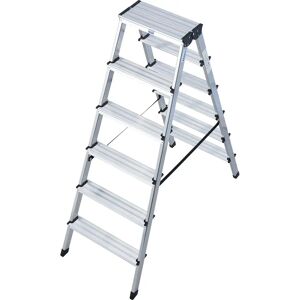 KRAUSE Aluminiumleiter Monto Dopplo 2x6 Stufen 141cm - Leiter KRAUSE Aluminiumleiter Monto Dopplo 2x6 Stufen 141cm - Leiter