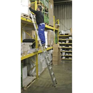KRAUSE Escalera ajustable para estanterías - 12 peldaños, 3200mm KRAUSE Escalera ajustable para estanterías - 12 peldaños, 3200mm