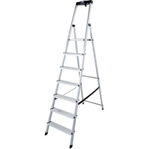 Escalera de pie KRAUSE Safety de aluminio 7 peldaños - Altura 3,5m Escalera de pie KRAUSE Safety de aluminio 7 peldaños - Altura 3,5m