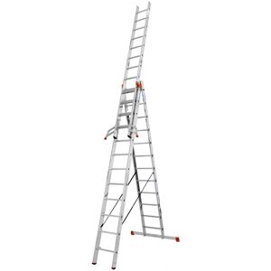 KRAUSE Vielzweckleiter Tribilo - Aluminium, 3x12 Sprossen, 48cm x 360cm x 360cm KRAUSE Vielzweckleiter Tribilo - Aluminium, 3x12 Sprossen, 48cm x 360cm x 360cm