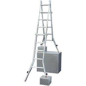 KRAUSE TeleVario Aluminiumleiter - 20 Sprossen, 6,06m H KRAUSE TeleVario Aluminiumleiter - 20 Sprossen, 6,06m H