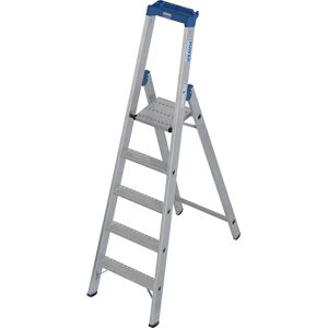 Échelle Double en Aluminium Krause - 5 Marches, Hauteur de Travail 3,2m Échelle Double en Aluminium Krause - 5 Marches, Hauteur de Travail 3,2m