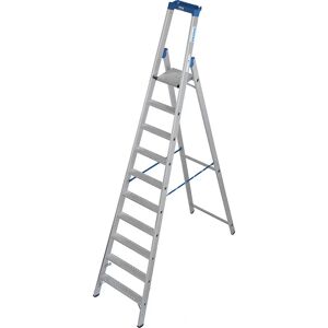 Escalera de tijera de aluminio Krause con antideslizamiento R13 - 10 peldaños Escalera de tijera de aluminio Krause con antideslizamiento R13 - 10 peldaños