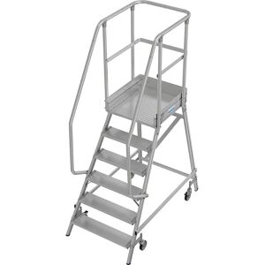 Scară mobilă din aluminiu KRAUSE - 6 trepte, platformă 1450 mm Scară mobilă din aluminiu KRAUSE - 6 trepte, platformă 1450 mm