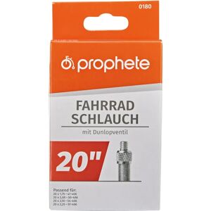 Prophete Fahrradschlauch 20 Zoll Dunlopventil Schwarz Prophete Fahrradschlauch 20 Zoll Dunlopventil Schwarz