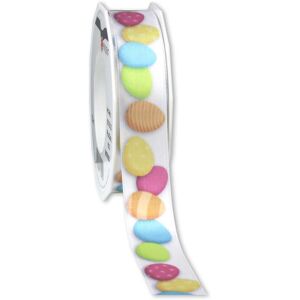Pattberg 8352520-600 decorative ribbon - Easter Egg Pattern, 20m, 25mm wide Pattberg 8352520-600 decorative ribbon - Easter Egg Pattern, 20m, 25mm wide