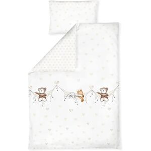 Julius Zöllner Baby Bedding Set - Soft Cotton, 2 pcs, White Julius Zöllner Baby Bedding Set - Soft Cotton, 2 pcs, White