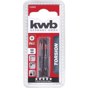 Ensemble d'embouts torsion KWB PROFI - Acier PH2, 50mm, 2 pièces - Publicité Ensemble d'embouts torsion KWB PROFI - Acier PH2, 50mm, 2 pièces - Publicité
