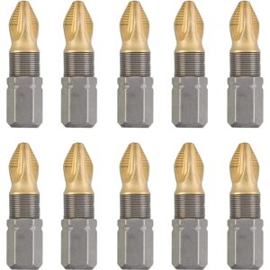 Conjunto de pontas PZ 2 em titânio KWB - 25 mm, 10 peças Conjunto de pontas PZ 2 em titânio KWB - 25 mm, 10 peças