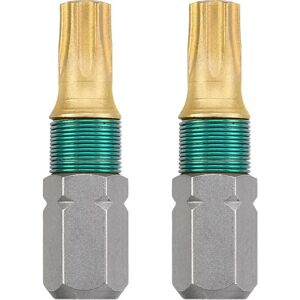 Embouts de tournevis en titane KWB 2 pcs - T10, 25mm, Acier Embouts de tournevis en titane KWB 2 pcs - T10, 25mm, Acier