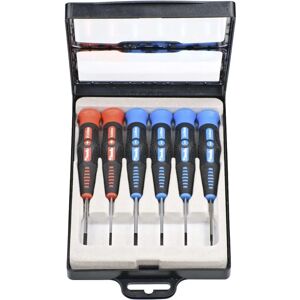 KWB Precision Screwdriver Set - 6 Pieces with Two-tone Handle KWB Precision Screwdriver Set - 6 Pieces with Two-tone Handle