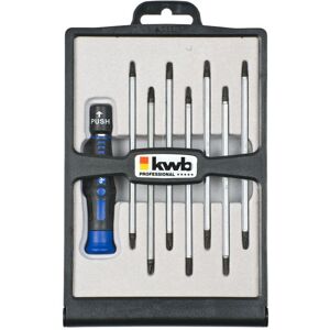 Kwb 146600 Professionele precisieschroevendraaierset - Multi-bit, Blauw Kwb 146600 Professionele precisieschroevendraaierset - Multi-bit, Blauw