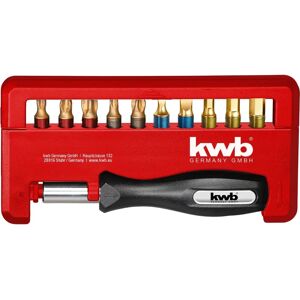 Ensemble de 12 Embouts en Titane KWB - Poignée Magnétique Ensemble de 12 Embouts en Titane KWB - Poignée Magnétique