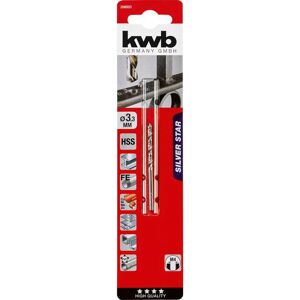 KWB 206533 Mèche - 3,3 mm, Acier Rapide, 65mm - Type de Foret KWB 206533 Mèche - 3,3 mm, Acier Rapide, 65mm - Type de Foret