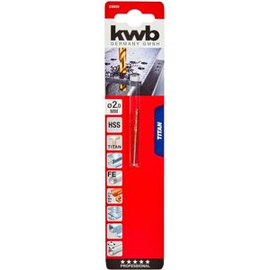 kwb 238620 - Mèche hélicoïdale en HSS 2 mm pour métal - Outil de forage kwb 238620 - Mèche hélicoïdale en HSS 2 mm pour métal - Outil de forage