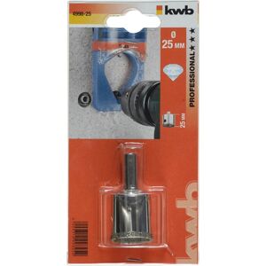 Scie à trou diamantée KWB 25mm - Outil de forage pour carrelage & pierre Scie à trou diamantée KWB 25mm - Outil de forage pour carrelage & pierre