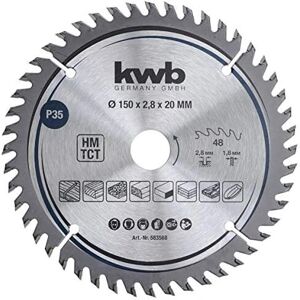 KWB 583568 - Hoja de sierra circular de carburo de tungsteno 15cm para madera KWB 583568 - Hoja de sierra circular de carburo de tungsteno 15cm para madera