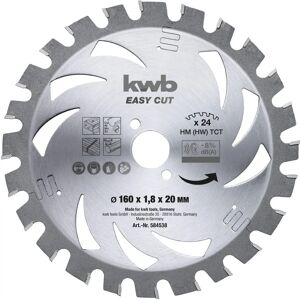 KWB 584538 Lama di sega circolare in carburo - Per legno, metallo, plastica KWB 584538 Lama di sega circolare in carburo - Per legno, metallo, plastica