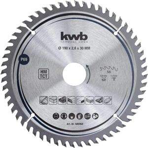 KWB 190x30 Z56 Cirkelzaagblad - Snijgereedschap KWB 190x30 Z56 Cirkelzaagblad - Snijgereedschap