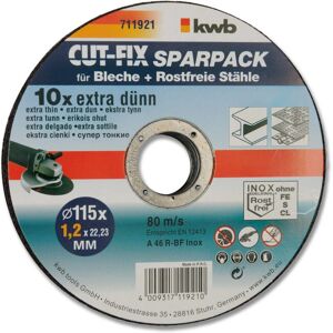 KWB - Accessoires pour Meuleuse - 10 Disques de Coupe 125mm - Publicité KWB - Accessoires pour Meuleuse - 10 Disques de Coupe 125mm - Publicité