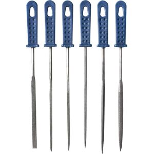 KWB 926000 Filset - Set med 6 filer med plasthandtag, former: halvrund, triangulär, kvadrat, rund och platt - Filset KWB 926000 Filset - Set med 6 filer med plasthandtag, former: halvrund, triangulär, kvadrat, rund och platt - Filset