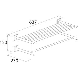 Bravat Quaruna Handtuchablage 64cm - Handtuchablage Bravat Quaruna Handtuchablage 64cm - Handtuchablage