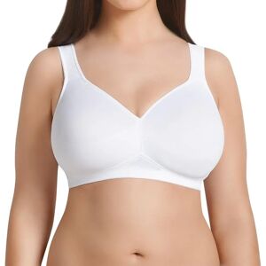Anita Womens Extreme Control Sports Bra - White Cotton - Size 36c Anita Womens Extreme Control Sports Bra - White Cotton - Size 36c