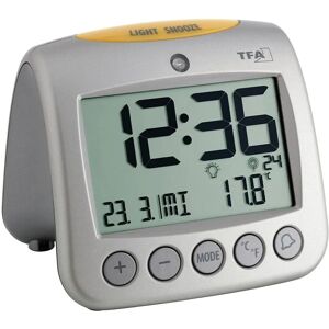 TFA Dostmann 60.2514 Digital Alarm Clock Silver - Alarm Clock TFA Dostmann 60.2514 Digital Alarm Clock Silver - Alarm Clock