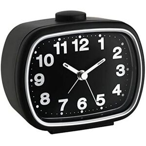 TFA Dostmann 60.1017.01 Alarm Clock - Analog, Fluorescent Hands, Snooze, Backlit, Black & White TFA Dostmann 60.1017.01 Alarm Clock - Analog, Fluorescent Hands, Snooze, Backlit, Black & White