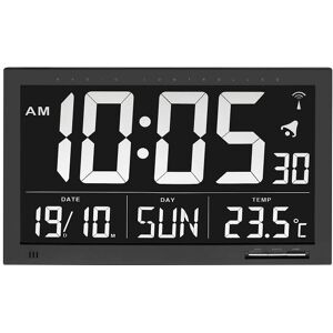 TFA Dostmann 60.4505 Alarm Clock - Black, Digital, Radio-controlled, Temperature TFA Dostmann 60.4505 Alarm Clock - Black, Digital, Radio-controlled, Temperature