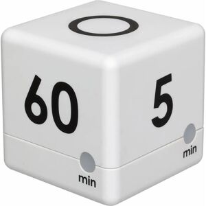 TFA-Dostmann Cube Digitale Keukentimer - Zwart, Wit TFA-Dostmann Cube Digitale Keukentimer - Zwart, Wit