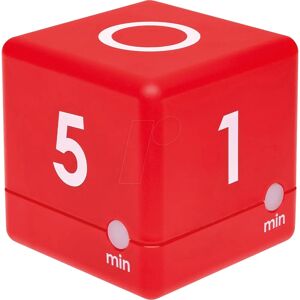 TFA Dostmann Red Cube Digital Timer - digital timer with 4 preset times TFA Dostmann Red Cube Digital Timer - digital timer with 4 preset times
