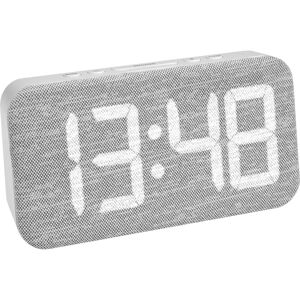 TFA Dostmann 60.2042.02 Alarm Clock - Large Digital Display - Modern Textile Cover - White LED Digits - 3 Alarm Settings TFA Dostmann 60.2042.02 Alarm Clock - Large Digital Display - Modern Textile Cover - White LED Digits - 3 Alarm Settings
