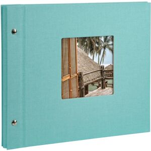 Goldbuch Bella Vista Aqua Photo Album - 40 Sheets, Expandable, Linen Cover Goldbuch Bella Vista Aqua Photo Album - 40 Sheets, Expandable, Linen Cover