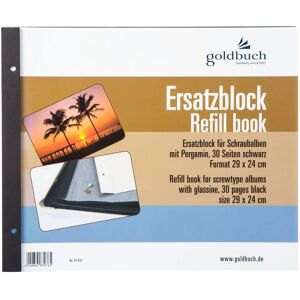 Goldbuch Ersatzblock 83076 - Schwarz, 30 Seiten Goldbuch Ersatzblock 83076 - Schwarz, 30 Seiten