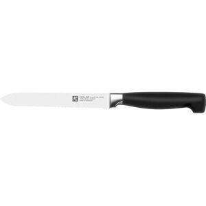 Zwilling J A Henckels Four Star 13cm Serrated Utility Knife - Kitchen Essential Zwilling J A Henckels Four Star 13cm Serrated Utility Knife - Kitchen Essential